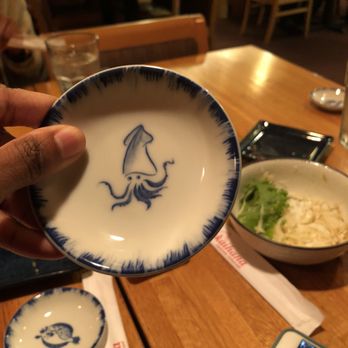 Akai Hana - So cute! These are for the soy sauce so you can dip your sushi! - Japanese Near Me - Columbus, Ohio