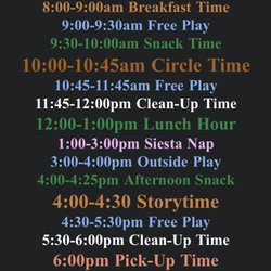 Curious Ones Family School - Curious Ones Daily Schedule