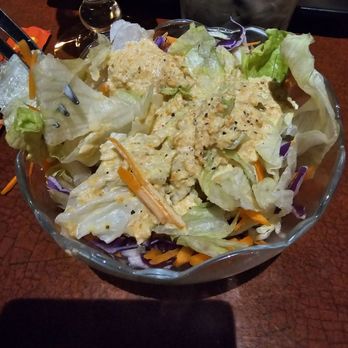 Genji Japanese Steakhouse - Salad with carrot dressing - Steakhouses Near Me - Omaha, Nebraska Genji Japanese Steakhouse - Salad with carrot dressing - Steakhouses Near Me - Omaha, Nebraska