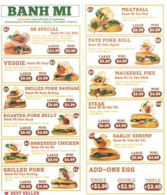 88 Banh Mi and Bowl by null