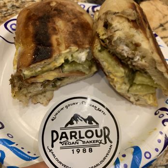 Parlour Bakery - A yummy vegan cuban sandwich - Cupcakes Near Me - Plantation, Florida Parlour Bakery - A yummy vegan cuban sandwich - Cupcakes Near Me - Plantation, Florida