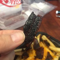 Wendy's - I'm all for crispy bacon, but come on!