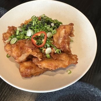 Chan Seattle - Crispy Jidori Chicken with noodles - Asian Fusion Near Me - Seattle, Washington Chan Seattle - Crispy Jidori Chicken with noodles - Asian Fusion Near Me - Seattle, Washington