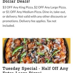 Website still shows the Tuesday special as of June 23, 2026 Website still shows the Tuesday special as of June 23, 2026
