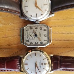 Pujante Rellotgers - Automatic 14k G-P, 1928 mechanical Elgin, 1970s automatic Remington.
