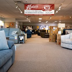 Kaplan's Furniture - Front entryway of our showroom with our 90th Anniversary banner above