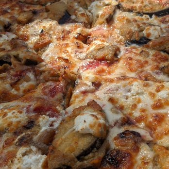 Kings Roast Beef, Pizza, Seafood - Pictures don't do justice on this street smart eggplant pizza washed with their "special sauce". Absolute A++ - Salad Near Me - Gloucester, Massachusetts