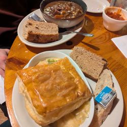 McGrath's Irish Pub - Chicken pot pie & guinness stew