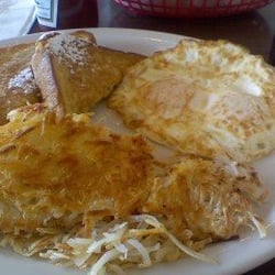 Little Green Onions - Sorry the picture is small, I took it with my camera phone. $3.49 weekday breakfast special.