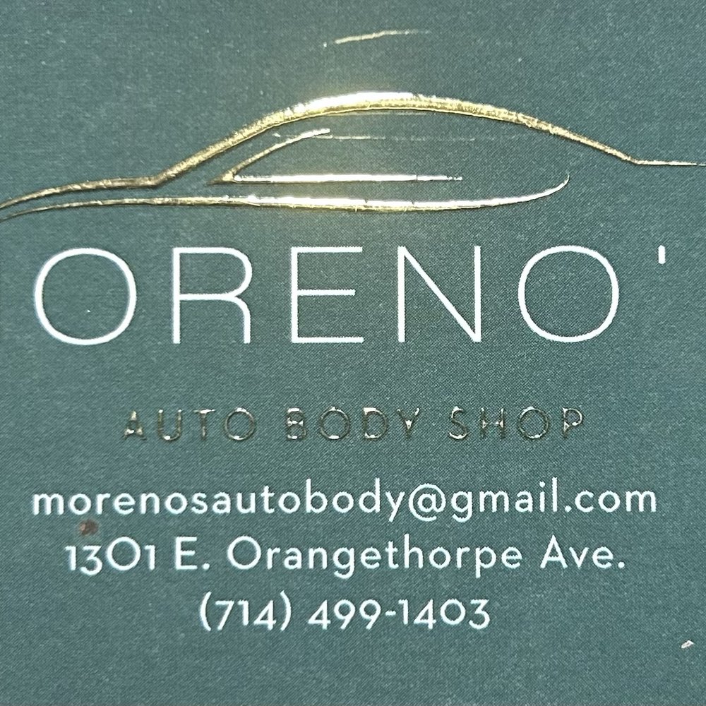 Moreno's Auto Body Shop - Business Card - Body Shops Near Me - Whittier, California Moreno's Auto Body Shop - Business Card - Body Shops Near Me - Whittier, California