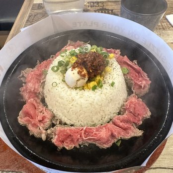 Sizzling Lunch - Spicy Garlic Pepper Beef Rice - Steakhouses Near Me - Mountain View, California Sizzling Lunch - Spicy Garlic Pepper Beef Rice - Steakhouses Near Me - Mountain View, California