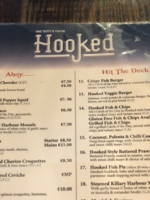 Menu photo 4 Hooked Seafood Restaurant Galway, G