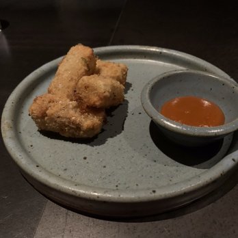 Nonesuch - Oyster mushroom croquette and salsa brava - New American Near Me - Oklahoma City, Oklahoma