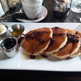 Blue Daisy - Pancakes with blueberry compote - Creperies Near Me - Santa Monica, California Blue Daisy - Pancakes with blueberry compote - Creperies Near Me - Santa Monica, California