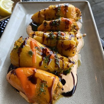Taverna Veranda - Another favorite. Stuffed peppers. Great combination of flavors. - Mediterranean Near Me - Edgewater, New Jersey Taverna Veranda - Another favorite. Stuffed peppers. Great combination of flavors. - Mediterranean Near Me - Edgewater, New Jersey