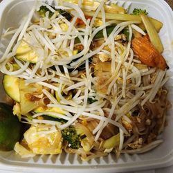 Thai Princess Restaurant - Veggie Pad Thai, no peanuts. Nice flavor.