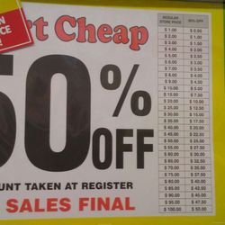 Dirt Cheap - Pasadena - Prices