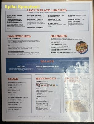 Menu photo 3 Lucy's Cafe Claremore, OK