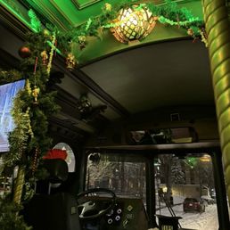 Inside the trolley Inside the trolley