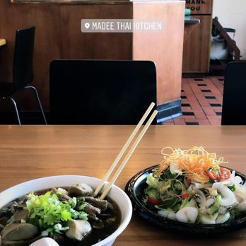 MaDee Thai Kitchen - Beef Noodle Soup & Squid Salad - Thai Near Me - Costa Mesa, California