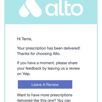Alto Pharmacy - Very organized in updates patients with status of orders. Emails and texts can be provided. - Pharmacy Near Me - San Francisco, California Alto Pharmacy - Very organized in updates patients with status of orders. Emails and texts can be provided. - Pharmacy Near Me - San Francisco, California