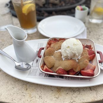 The Bench - Baked strawberry dessert - New American Near Me - Pebble Beach, California The Bench - Baked strawberry dessert - New American Near Me - Pebble Beach, California