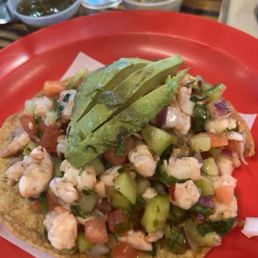 Ceviche tostada