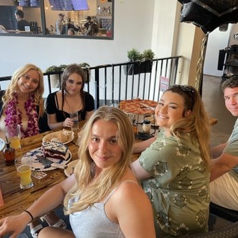 The Pizza Taproom - Having fun eating Classic Vegan pizza - Pizza Near Me - La Jolla, California The Pizza Taproom - Having fun eating Classic Vegan pizza - Pizza Near Me - La Jolla, California