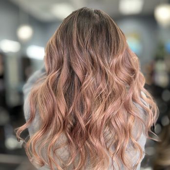 The Ex Salon - Rose Gold highlights - color correction - Hair Salons Near Me - Newark, California