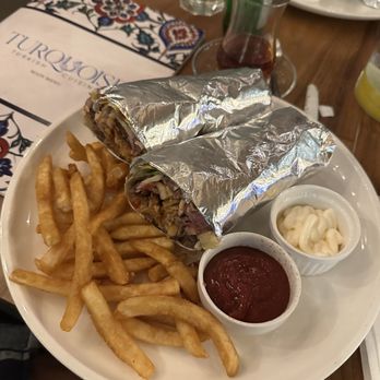 Turquoise Grill House - Mixed wrap and fries - Turkish Near Me - Toronto, Ontario Turquoise Grill House - Mixed wrap and fries - Turkish Near Me - Toronto, Ontario