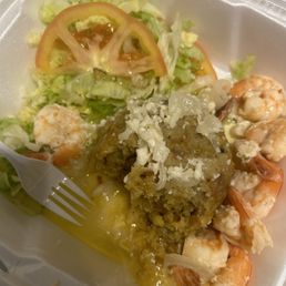 Mofongo Con Camarones Al Ajillo Mofongo Con Camarones Al Ajillo