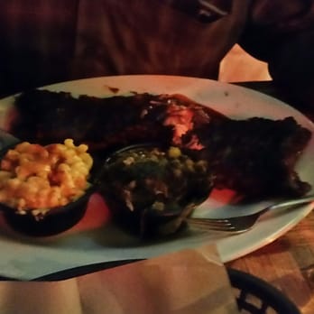 Dinosaur Bar-B-Que - Full rack of ribs with collard greens and macaroni cheese. $25.99 - Barbeque Near Me - Syracuse, New York Dinosaur Bar-B-Que - Full rack of ribs with collard greens and macaroni cheese. $25.99 - Barbeque Near Me - Syracuse, New York