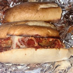 Eddie's Gourmet Pizza - Meatball Parmigiana Sandwich