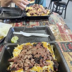 Gringos BBQ - Stuffed Baked Potato and "Big Ass" Nachos