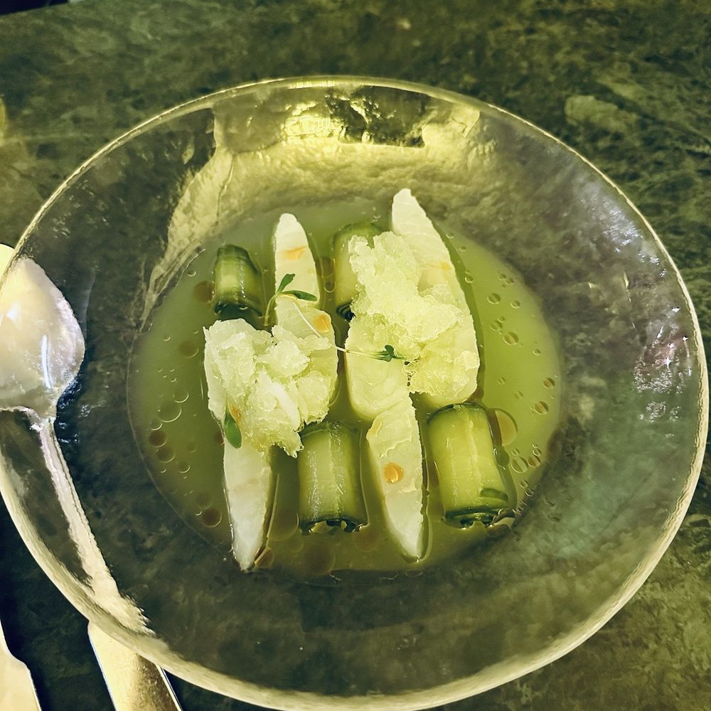 Barabba - halibut crudo, cucumber, vermouth and coriander - okay, not standout - Italian Near Me - Copenhagen, 84
