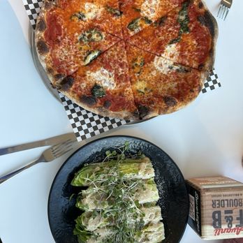 New Yorkese - Basic B pizza and my favorite Caesar Salad in Boulder - Pizza Near Me - Boulder, Colorado New Yorkese - Basic B pizza and my favorite Caesar Salad in Boulder - Pizza Near Me - Boulder, Colorado
