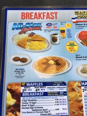 Menu photo 5 Waffle House Phoenix, AZ