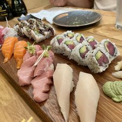 Hoshi Sushi - Sushi date night! a couple rolls, sashimi, and nigiri