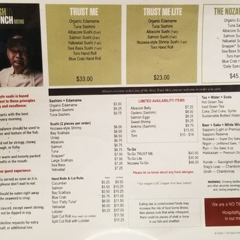 SUGARFISH | Flatiron - Menu - Sushi Bars Near Me - New York, New York