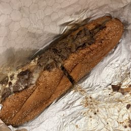 Cheesesteak, they forgot to add the peppers which was really needed for this heavy sandwich Cheesesteak, they forgot to add the peppers which was really needed for this heavy sandwich