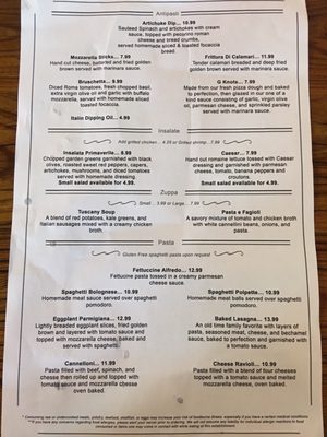Menu photo 7 Adriano's Italian Restaurant Marble Falls, TX