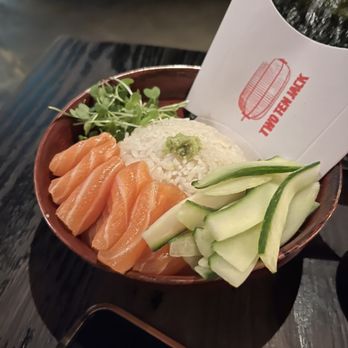 Two Ten Jack - Salmon hand roll bowl - Cocktail Bars Near Me - Nashville, Tennessee