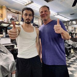 Scottsdale Barber Shop - How often do you get to celebrities in one time at the barbershop Johnjay the legend and then BBNO