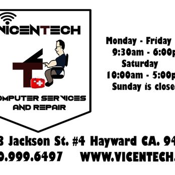 Vicentech Computer Services & Repair - New Location. - IT Services & Computer Repair Near Me - Hayward, California Vicentech Computer Services & Repair - New Location. - IT Services & Computer Repair Near Me - Hayward, California