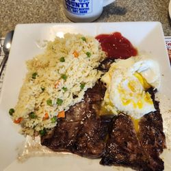 William Floyd Diner - Romanian steak eggs rice coffee