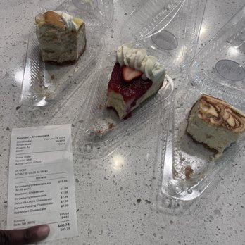 Banham’s Cheesecake - Slice of Strawberry Cheesecake Slice of Dulce de Leche Cheesecake Slice of Banana Pudding Cheesecake - Desserts Near Me - Phoenix, Arizona Banham’s Cheesecake - Slice of Strawberry Cheesecake Slice of Dulce de Leche Cheesecake Slice of Banana Pudding Cheesecake - Desserts Near Me - Phoenix, Arizona