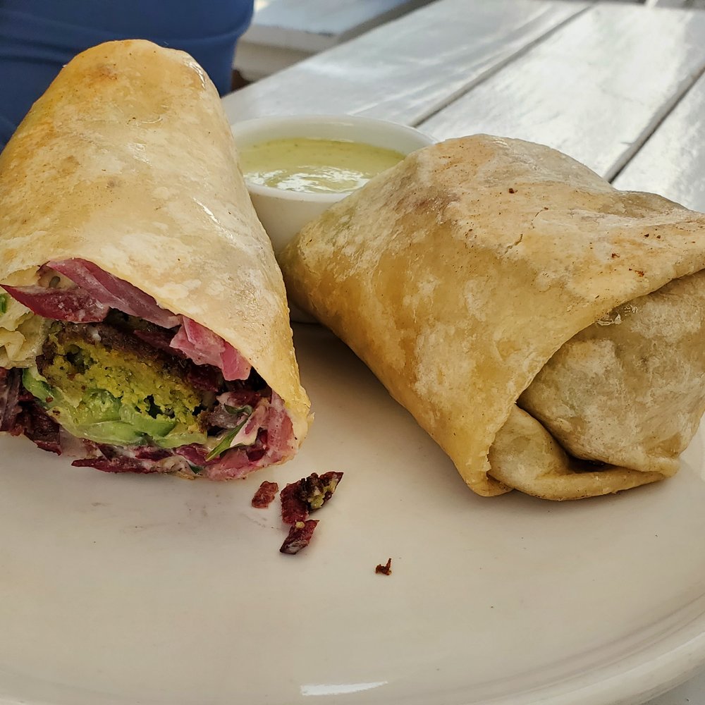 Great White - Falafel wrap - Cafes Near Me - Los Angeles, California Great White - Falafel wrap - Cafes Near Me - Los Angeles, California