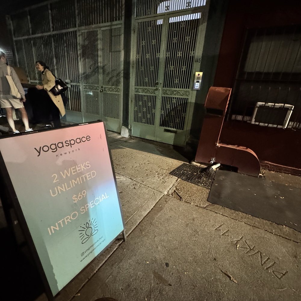 Yoga Space - Williamsburg - On the first floor in building. open the green metal door - Yoga Near Me - Brooklyn, New York Yoga Space - Williamsburg - On the first floor in building. open the green metal door - Yoga Near Me - Brooklyn, New York
