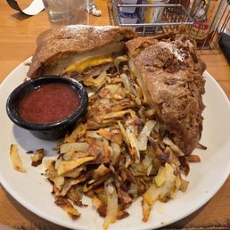 The Monte Cristo with hash browns The Monte Cristo with hash browns
