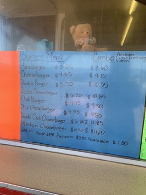 Menu photo 5 Tita's Burger Den Yermo, CA